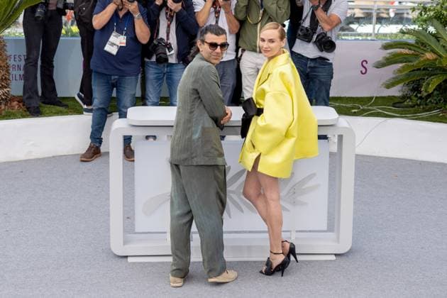 Amrum , Photocall in Cannes, 16.05.2025 Cannes, Frankreich - 16.5.2024: Fatih Akõn, Diane Kruger während des AMRUM Photocall während der 78. Internationalen Filmfestspiele von Cannes. Die Filmfestspiele finden vom 13. bis 24. Mai 2025 statt. Cannes Palais des Festivals et des Cong Provence-Alpes-Cote d Azur Frankreich Copyright: xChristianxEnderx
