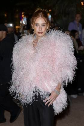 Cannes Guest to Chopard Trophy at the 78th annual Cannes Film Festival MP Marina Ruy Barbosa arrives to the Chopard Trophy at the 78th annual Cannes Film Festival at Carlton Beach on May 16, 2025 in Cannes, France. Photo by Marco Piovanotto ABACAPRESS.COM  Copyright: xPiovanottoxMarco ABACAx