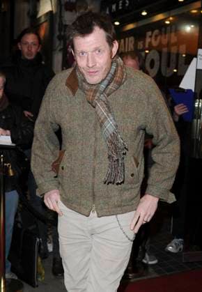 Opening night of Macbeth Jason Flemyng Opening night of Macbeth at the Trafalgar Studios, Whitehall, London, England, UK, February 22nd 2013. half length plaid checked brown green tweed jacket scarf CAP PP GM Gary Mitchell PP London UK Copyright: xGaryxMitchell PP CapitalxPicturesx