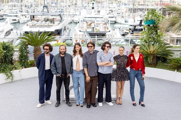 Arco , Photocall in Cannes, 16.05.2025 Cannes, Frankreich - 16.5.2024: William Lebghil, Vincent Macaigne, Alma Jodorowsky, FŽlix de Givry, Ugo Bienvenu, Natalie Portman und Sophie Mas während des Photocall Arco während der 78. Internationalen Filmfestspiele von Cannes. Die Filmfestspiele finden vom 13. bis 24. Mai 2025 statt. Cannes Palais des Festivals et des Cong Provence-Alpes-Cote d Azur Frankreich Copyright: xChristianxEnderx
