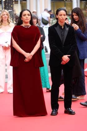 Cannes La Petite Derniere Screening JD Hafsia Herzi and Nadia Melliti attending the screening of La Petite Derniere in Cannes, France on May 16, 2025, as part of the 78th Cannes Film Festival. Photo by Jerome Domine ABACAPRESS.COM Cannes France  Copyright: xDominexJerome ABACAx