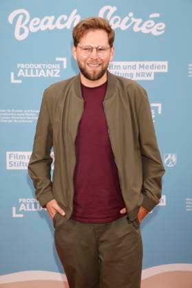Lasse Scharpen beim Empfang der Landesregierung Nordrhein-Westfalen, der Film- und Medienstiftung NRW und der Produktionsallianz anlässlich der 78. Internationalen Filmfestspiele von Cannes im Vilebrequin La Plage Ondine Restaurant & Beach Club. Cannes, 16.05.2025