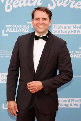 Pierre Kiwitt beim Empfang der Landesregierung Nordrhein-Westfalen, der Film- und Medienstiftung NRW und der Produktionsallianz anlässlich der 78. Internationalen Filmfestspiele von Cannes im Vilebrequin La Plage Ondine Restaurant & Beach Club. Cannes, 16.05.2025
