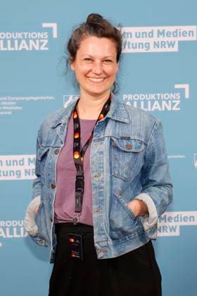 Louise Peter beim Empfang der Landesregierung Nordrhein-Westfalen, der Film- und Medienstiftung NRW und der Produktionsallianz anlässlich der 78. Internationalen Filmfestspiele von Cannes im Vilebrequin La Plage Ondine Restaurant & Beach Club. Cannes, 16.05.2025