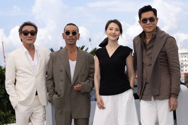 Sons Of The Neon Night Photocall - The 78th Annual Cannes Film Festival Tony Leung Ka-fai, Juno Mak, Gao Yuan Yuan and Louis Koo pose during the Sons of the Neon Night photocall at the 78th annual Cannes Film Festival at Palais des Festivals on May 17, 2025 in Cannes, France., Credit:Olivier Huitel Avalon France, Cannes  Copyright: xOlivierxHuitelx xAvalonx 1000203369