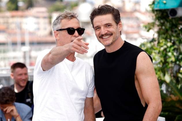 Joaquin Phoenix und Pedro Pascal beim Photocall zum Kinofilm Eddington auf dem Festival de Cannes 2025 78. Internationale Filmfestspiele von Cannes am Palais des Festivals. Cannes, 17.05.2025