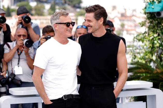 Joaquin Phoenix und Pedro Pascal beim Photocall zum Kinofilm Eddington auf dem Festival de Cannes 2025 78. Internationale Filmfestspiele von Cannes am Palais des Festivals. Cannes, 17.05.2025