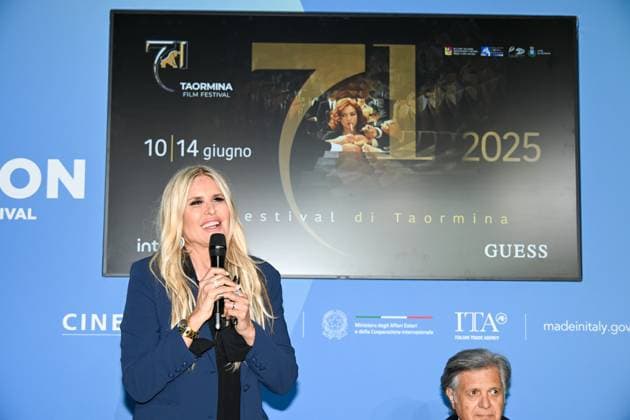 Cannes, 78th Cannes Film Festival 2025, Taormina Film Festival Press Conference In the photo: Tiziana Rocca  Copyright: xManuelexMangiarottix xipa-agency.netx xPoolxPhotoxEventsx05x IPA_Agency_IPA57820902