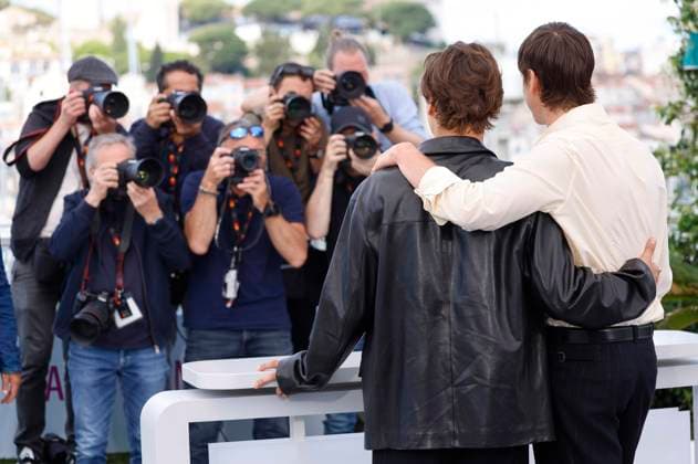 Frank Dillane und Harris Dickinson beim Photocall zum Kinofilm Urchin auf dem Festival de Cannes 2025 78. Internationale Filmfestspiele von Cannes am Palais des Festivals. Cannes, 17.05.2025