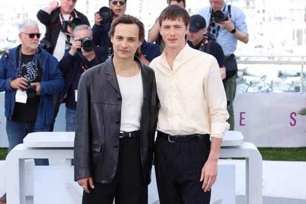 Cannes Urchin Photocall JD Frank Dillane and Harris Dickinson attending the photocall of Urchin in Cannes, France on May 17, 2025, as part of the 78th Cannes Film Festival. Photo by Jerome Domine ABACAPRESS.COM Cannes France  Copyright: xDominexJerome ABACAx
