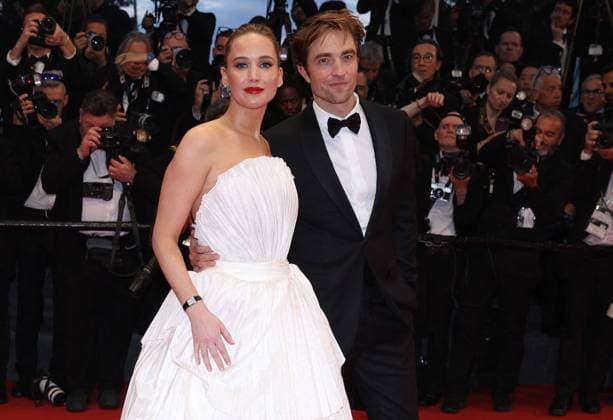 Cannes - Die My Love Red Carpet British actor Robert Pattinson and US actress Jennifer Lawrenceattend the Die My Love red carpet at the 78th annual Cannes Film Festival at Palais des Festivals on May 17, 2025 in Cannes, France. Photo by Jerome Domine ABACAPRESS.COM Cannes France  Copyright: xDominexJerome ABACAx