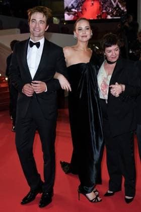 Cannes Exit Die My Love Premiere AM Robert Pattinson, Jennifer Lawrence and Lynne Ramsay attending the Die My Love Premiere in Cannes, France on May 17, 2025 as part of the 78th Cannes Film Festival. Photo by Aurore Marechal ABACAPRESS.COM Cannes France  Copyright: xMarechalxAurore ABACAx