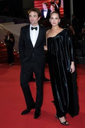 Cannes Exit Die My Love Premiere AM Robert Pattinson and Jennifer Lawrence attending the Die My Love Premiere in Cannes, France on May 17, 2025 as part of the 78th Cannes Film Festival. Photo by Aurore Marechal ABACAPRESS.COM Cannes France  Copyright: xMarechalxAurore ABACAx