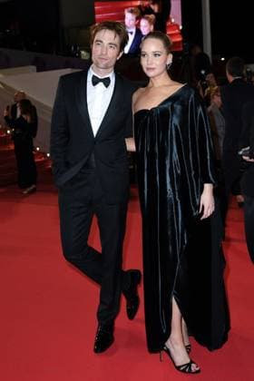 Cannes Exit Die My Love Premiere AM Robert Pattinson and Jennifer Lawrence attending the Die My Love Premiere in Cannes, France on May 17, 2025 as part of the 78th Cannes Film Festival. Photo by Aurore Marechal ABACAPRESS.COM Cannes France  Copyright: xMarechalxAurore ABACAx