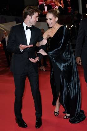 Cannes Exit Die My Love Premiere AM Robert Pattinson and Jennifer Lawrence attending the Die My Love Premiere in Cannes, France on May 17, 2025 as part of the 78th Cannes Film Festival. Photo by Aurore Marechal ABACAPRESS.COM Cannes France  Copyright: xMarechalxAurore ABACAx