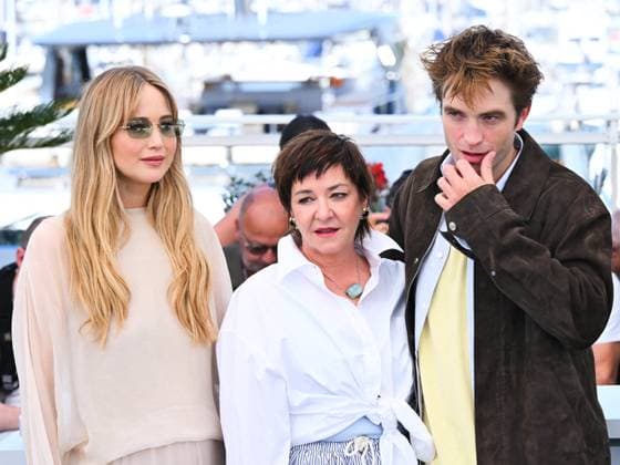 Cannes, 78th Cannes Film Festival 2025 - day 5 - Photocall of the film Die My Love Cannes, 78th Cannes Film Festival 2025 - day 5 - Photocall of the film Die My Love . In the photo Jennifer Lawrence, Lynne Ramsay Robert Pattinson Cannes France France  Copyright: xIPA ABACAx
