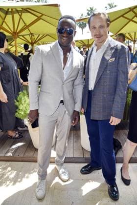 Jerry Kwarteng und Timo Jacobs beim Medienboard Empfang in Cannes am 17.05.2025