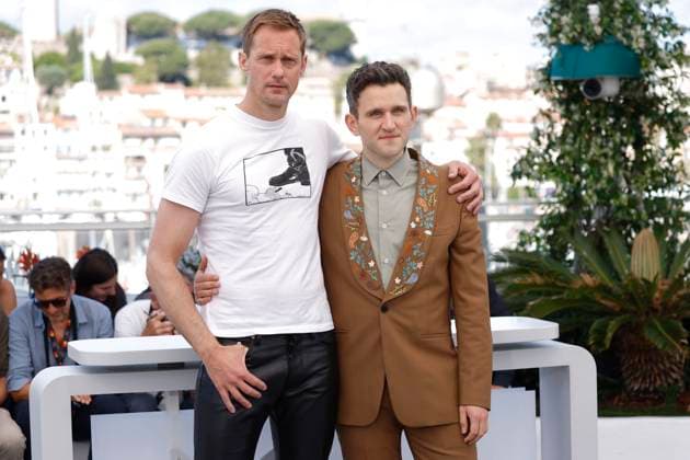 Alexander Skarsgard und Harry Melling beim Photocall zum Kinofilm Pillion auf dem Festival de Cannes 2025 78. Internationale Filmfestspiele von Cannes am Palais des Festivals. Cannes, 18.05.2025