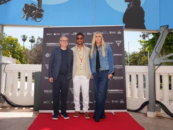 Cannes, 78th Cannes Film Festival 2025 - day 6 - press conference Filming Italy Sardinia - In the photo: Paolo del Brocco, Cuba Gooding Jr., Tiziana Rocca,  Copyright: xBarbaraxAmendolax xipa-agency.netx xPoolxVideoxEventsx05x IPA_Agency_IPA57874785