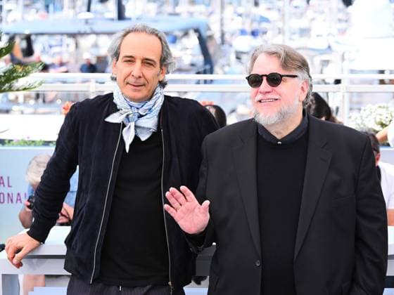 Cannes, France, France: Cannes, 78th Cannes Film Festival 2025 - day 6 - Photocall of the film La Lecon De Musique Alexandre Desplat & Guillermo Del Toro . In the photo Alexandre Desplat & Guillermo Del Toro Cannes France  - ZUMAp169 20250518_zea_p169_790 Copyright: xAlbertoxTerenghix