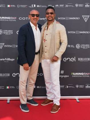 Cannes, 78th Cannes Film Festival 2025 - day 6 - press conference Filming Italy Sardinia Cannes, 78th Cannes Film Festival 2025 - day 6 - press conference Filming Italy Sardinia - In the photo: Nicola Corigliano, Cuba Gooding Jr. Cannes France  Copyright: xIPA ABACAx