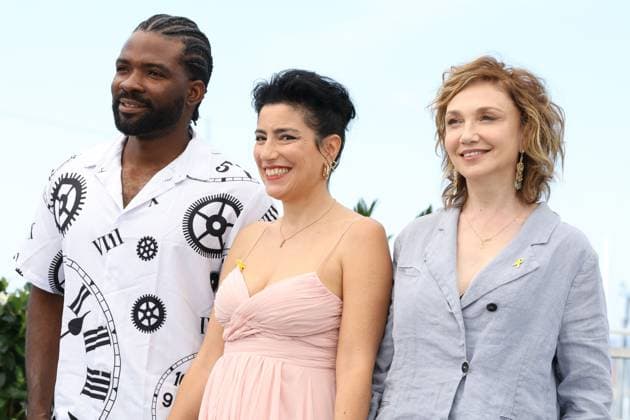 Mama photocall in Cannes Martin Obgu, Or Sinai and Evgenia Dodina during the Mama photocall, 78th Cannes Film Festival, France on 18 May 2025. CAP GOL GOL Cannes CÃ te d Azur France Copyright: xRickxGold CapitalxPicturesx