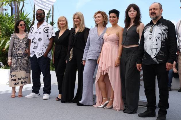 Mama photocall in Cannes Adi Bar Yossef, Martin Obgu, Dominika Bednarczyk, Chelli Goldenberg, Evgenia Dodina, Or Sinai, Kasia Katarzyna Lubik, Arkadiusz Jakubik during the Mama photocall, 78th Cannes Film Festival, France on 18 May 2025. CAP GOL GOL Cannes CÃ te d Azur France Copyright: xRickxGold CapitalxPicturesx