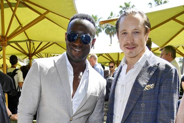 Jerry Kwarteng und Timo Jacobs beim Medienboard Empfang am 17.05.2025 in Cannes Medienboard Empfang in Cannes