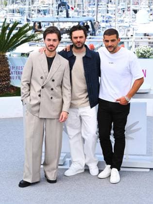 Cannes, 78th Cannes Film Festival 2025 - day 6 - Photocall of the film Le Roi Soleil Cannes, 78th Cannes Film Festival 2025 - day 6 - Photocall of the film Le Roi Soleil . In the photo : Panayotis Pascot, Pio Marmaï, Sofiane Zermani Cannes France France  Copyright: xIPA ABACAx