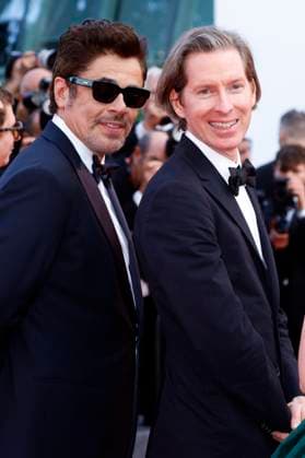 Benicio del Toro und Wes Anderson bei der Premiere des Kinofilms The Phoenician Scheme Der phönizische Meisterstreich auf dem Festival de Cannes 2025 78. Internationale Filmfestspiele von Cannes im Palais des Festivals. Cannes, 18.05.2025