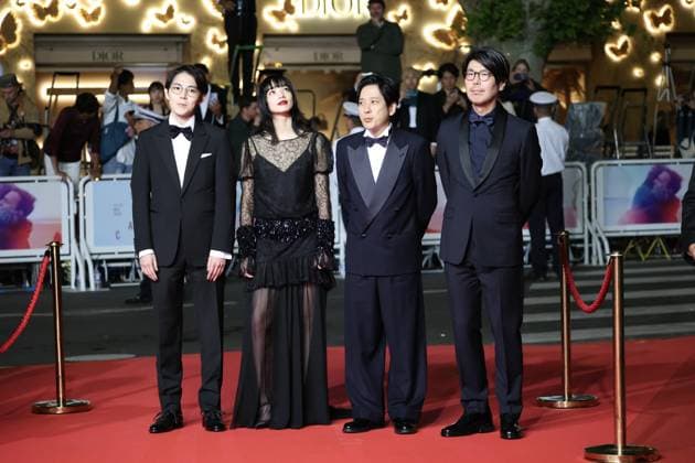 Exit 8 Red Carpet at the 78th Annual Cannes Film Festival Guest , Nana Komatsu , Kazunari Ninomiya and Genki Kawamura Exit 8 Red Carpet at the 78th Annual Cannes Film Festival in Cannes, France on May 18, 2025.  Copyright: x Chassery+Courdjix