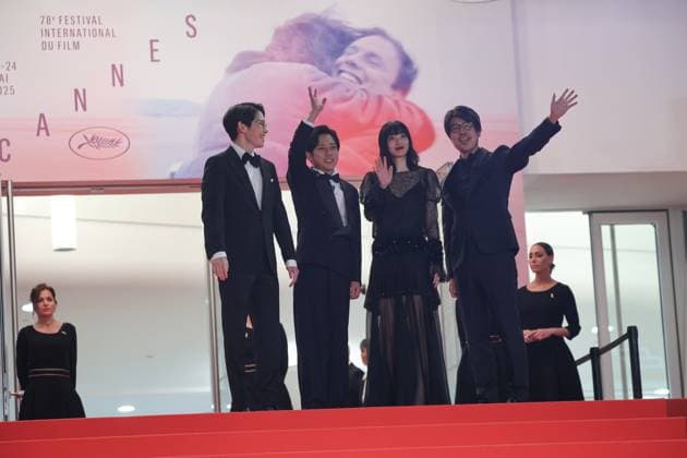 Exit 8 Red Carpet at the 78th Annual Cannes Film Festival Guest , Kazunari Ninomiya , Nana Komatsu and Genki Kawamura Exit 8 Red Carpet at the 78th Annual Cannes Film Festival in Cannes, France on May 18, 2025.  Copyright: x Chassery+Courdjix