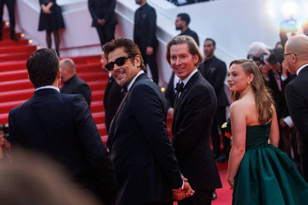 Festival de Cannes - The Phoenician Scheme Red Carpet Benicio del Toro, Wes Anderson und Mia Threapleton bei der Premiere zu The Phoenician Scheme während der 78. Filmfestspiele in Cannes im Palais de Festival am 18.05.2025. Copyright: xEventpressxKochanx