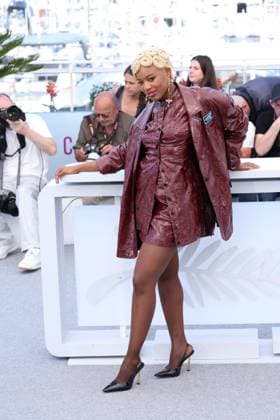 Cannes - O Riso E A Faca Photocall Cleo Diara posing during the O Riso E A Faca Photocall at the 78th annual Cannes Film Festival at Palais des Festivals on May 18, 2025 in Cannes, France. Photo by Jerome Domine ABACAPRESS.COM Cannes France  Copyright: xDominexJerome ABACAx