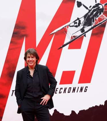 Tom Cruise arrives on the red carpet at the Mission: Impossible The Final Reckoning New York Premiere at Lincoln Center on Sunday, May 18, 2025 in New York City.  NYP20250518240 JOHNxANGELILLO