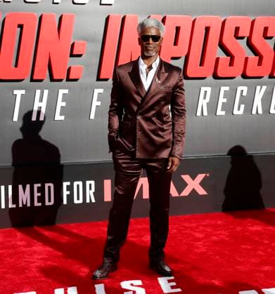 Charles Parnell arrives on the red carpet at the Mission: Impossible The Final Reckoning New York Premiere at Lincoln Center on Sunday, May 18, 2025 in New York City.  NYP20250518246 JOHNxANGELILLO