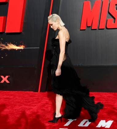 Pom Klementieff arrives on the red carpet at the Mission: Impossible The Final Reckoning New York Premiere at Lincoln Center on Sunday, May 18, 2025 in New York City.  NYP20250518250 JOHNxANGELILLO