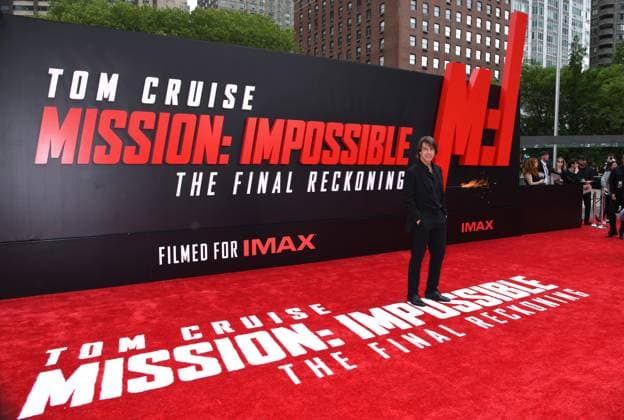 May 18, 2025, New York, Ny, United States: Tom Cruise attends the US Premiere of Mission: Impossible Ã The Final Reckoning at Lincoln Center Fountain Plaza in New York. May 18, 2025. New York United States - ZUMAp281 20250518_zea_p281_014 Copyright: xPhotoxImagexPressx