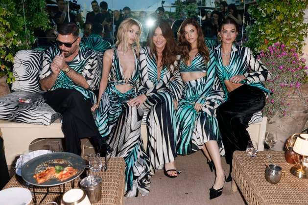 Cannes - Roberto Cavalli - Ray of Sea Fausto Puglisi, Carla Bruni, Stella Maxwell, Barbara Palvin, Grace Elisabeth attend Roberto Cavalli Event ahead the 78th annual Cannes Film Festival on May 18, 2025 in Cannes, France. Photo by Marco Piovanotto ABACAPRESS.COM Cannes France  Copyright: xPiovanottoxMarco ABACAx