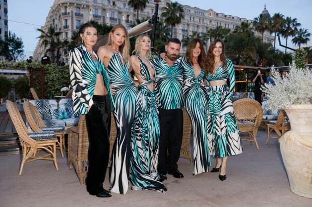 Cannes - Roberto Cavalli - Ray of Sea Romee Strijd, Fausto Puglisi, Carla Bruni, Stella Maxwell, Barbara Palvin, Grace Elisabeth attend Roberto Cavalli Event ahead the 78th annual Cannes Film Festival on May 18, 2025 in Cannes, France. Photo by Marco Piovanotto ABACAPRESS.COM Cannes France  Copyright: xPiovanottoxMarco ABACAx