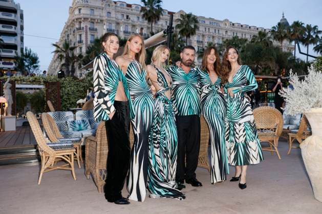 Cannes - Roberto Cavalli - Ray of Sea Romee Strijd, Fausto Puglisi, Carla Bruni, Stella Maxwell, Barbara Palvin, Grace Elisabeth attend Roberto Cavalli Event ahead the 78th annual Cannes Film Festival on May 18, 2025 in Cannes, France. Photo by Marco Piovanotto ABACAPRESS.COM Cannes France  Copyright: xPiovanottoxMarco ABACAx