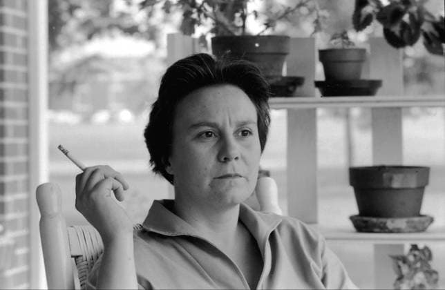 Hey, Boo: Harper Lee and To Kill a Mockingbird (2010) - filmstill Author Harper Lee smoking cigarette on porch in Hey, Boo: Harper Lee and To Kill a Mockingbird (2010) - - - EDITORIAL USE ONLY Copyright: xCAP NFSx