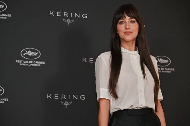 Dakota Johnson Kering Women in Motion Talk JR Dakota Johnson attending the Kering Women in Motion Talk ahead of 78th Cannes Film Festival in Cannes, France on May, 19, 2025. Photo by Julien Reynaud APS-Medias ABACAPRESS.COM Cannes France  Copyright: xReynaudxJulien APS-Medias ABACAx