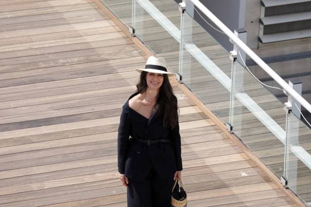Aufnahme vom 19. Mai 2025 auf dem Weg zum Photocall bei den 78. Filmfestspielen in Cannes, Frankreich für den Film O Agente Secreto (The Secret Agent) mit Maria Fernanda Cândido.