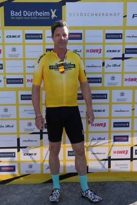 Danilo Hondo (Ex Radprofi) - Jan Ullrich Cycling FestivalDeutschland, Bad Duerrheim, Gelaende Busbahnhof, 18.05.2025