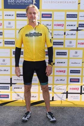 Timo Hildebrand (Ex Fussballtorwart) - Jan Ullrich Cycling FestivalDeutschland, Bad Duerrheim, Gelaende Busbahnhof, 18.05.2025