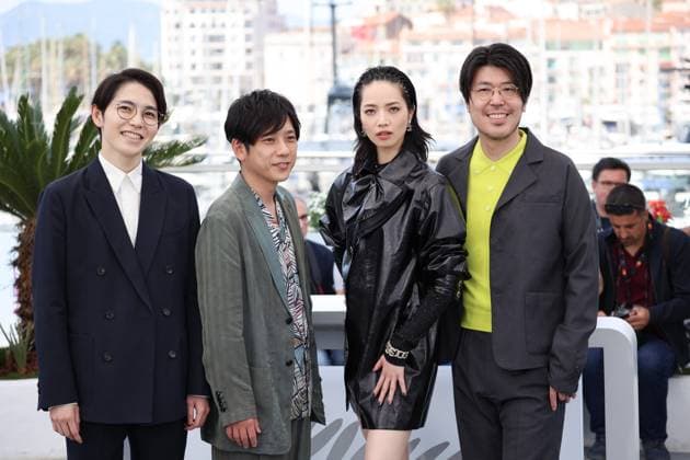 EXIT 8 Photocall at the 78th Cannes Film Festival Hirase Kentaro, Kazunari Ninomiya, Nana Komatsu and Genki Kawamura - EXIT 8 Photocall at the 78th Cannes Film Festival in Cannes, France on May 19, 2025.  Copyright: x Chassery+Courdjix