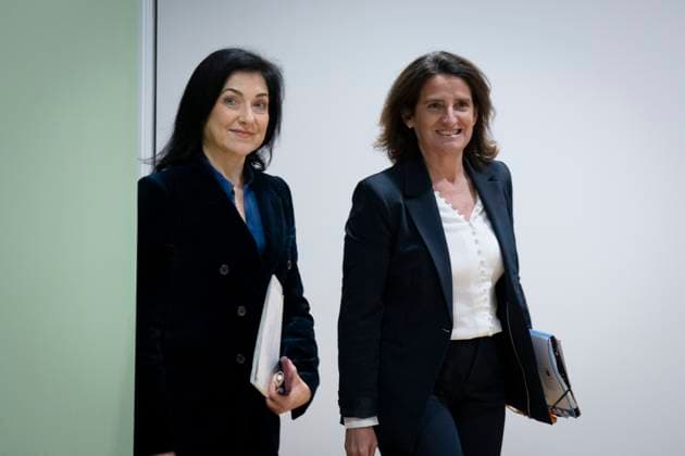 News Themen der Woche KW21 News Bilder des Tages Pressestatement, Katherina Reiche, Teresa Ribera Pressestatement, Bundesministerium für Wirtschaft und Energie, Bundeswirtschafts- und Energieministerin, Katherina Reiche, Exekutiv-Vizepräsidentin EU-Kommission,Teresa Ribera Berlin Berlin GER *** Press statement, Katherina Reiche, Teresa Ribera Press statement, Federal Ministry for Economic Affairs and Energy, Federal Minister for Economic Affairs and Energy, Katherina Reiche, Executive Vice-President EU Commission,Teresa Ribera Berlin Berlin GER