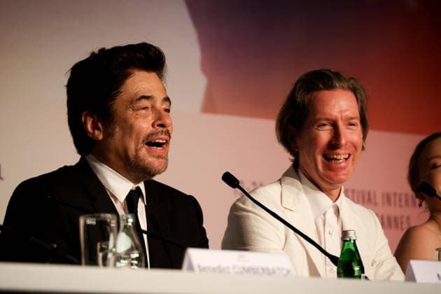78eme Festival International du Film de Cannes Press conference for the film The Phoenician Scheme 78th Cannes International Film Festival Press conference for the film The Phoenician Scheme 444656 2025 05 19 Cannes France Anderson, Wes Del Toro, Benicio  Copyright: xIvankaxVoisinx xStarfacex STAR_444656_019