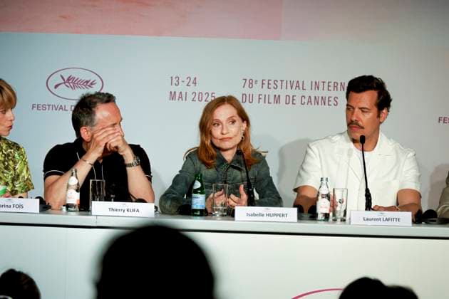 78eme Festival International du Film de Cannes Press conference for the film La Femme La Plus Riche Du Monde The Richest Woman In The World 78th Cannes International Film Festival Press conference for the film La Femme La Plus Riche Du Monde The Richest Woman In The World 444657 2025 05 19 Cannes France Klifa, Thierry Huppert, Isabelle Lafitte, Laurent  Copyright: xIvankaxVoisinx xStarfacex STAR_444657_018